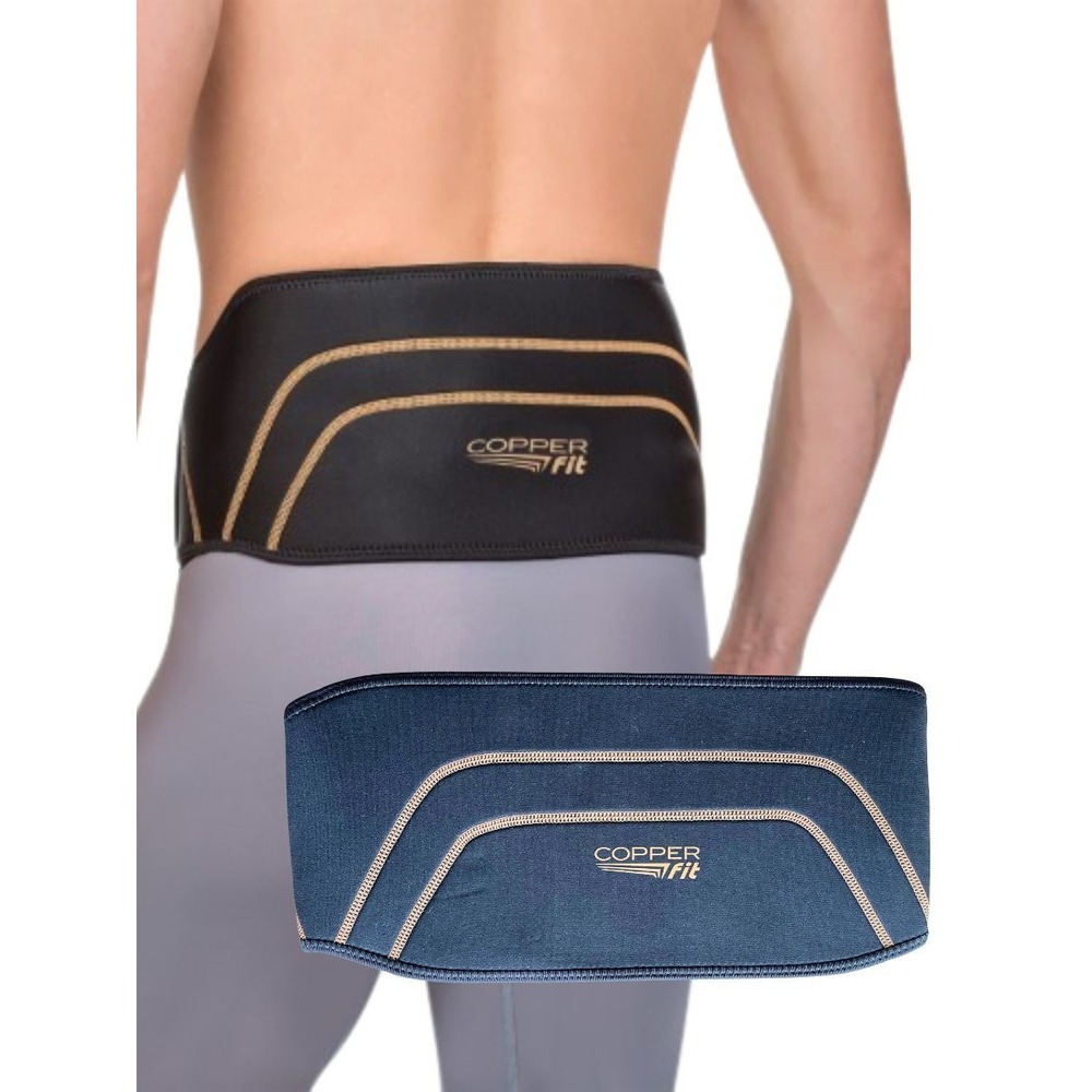 Copper Fit Back Support, Size 28"-39" Black